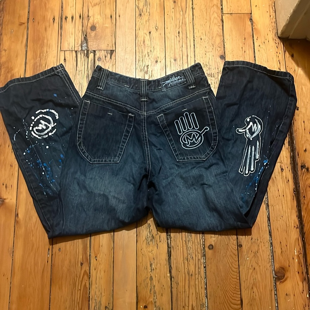 Jnco look alike jeans. Boys 12 will fit a 24 and 25 women’s